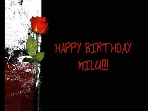 HAPPY BIRTHDAY MILU!
