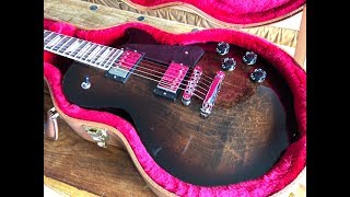 Video thumbnail for Gibson Les Paul Studio Smokehouse Burst 2018 Unboxing by HearGear