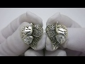 Відео огляд Срібні сережки Листики 289кн