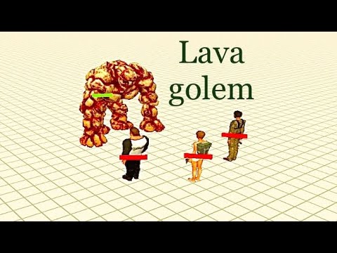LAVA GOLEM vs MODERN HUMANS - Animal Revolt Battle Simulator