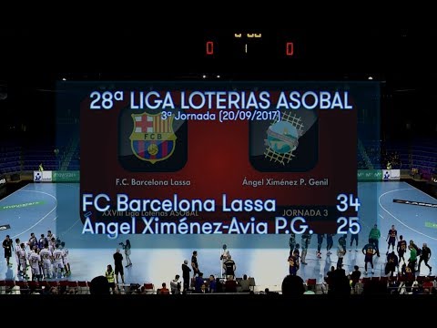 LIGA LOTERIAS ASOBAL J03 FC Barcelona Lassa - Ángel Ximénez-Avia P.G. 34 - 25
