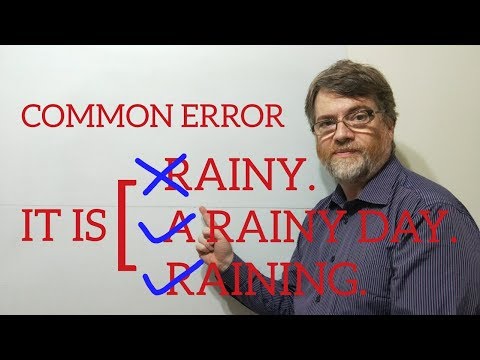 英語講師Nick P Lesson (349) 雨という形容詞の使い方と間違い (English Tutor Nick P Lesson (349) Uses and Errors of the Adjective Rainy)