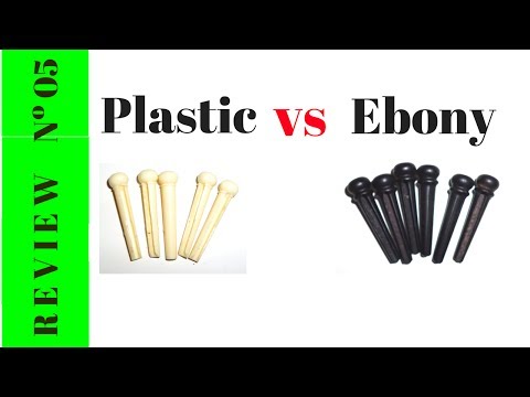 Ebony bridge pins vs plastic