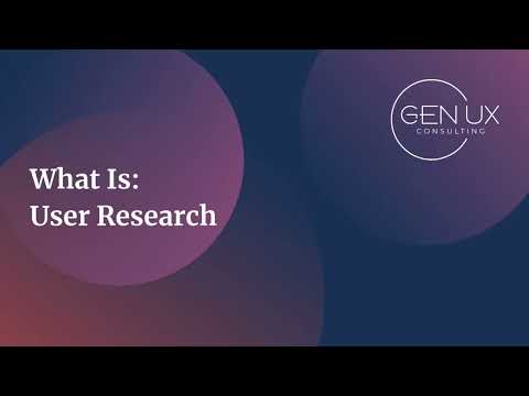 "What Is?" Series | User Research