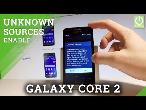 SAMSUNG Galaxy Core 2 UNKOWN SOURCES / Allow Installation