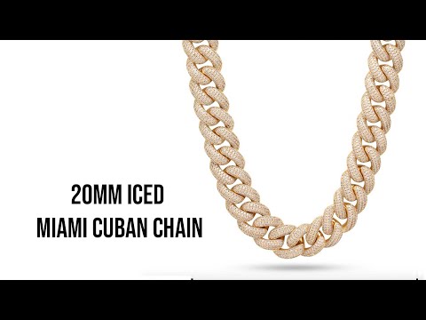 20MM ICED MIAMI CUBAN CHAIN