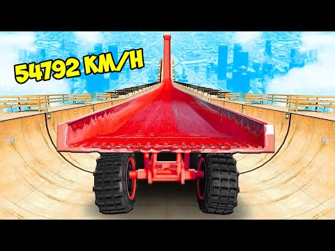 NO BRAKES DOWNHILL IN DUMP TRUCK LIMO OVER A RAMP IN GTA 5!