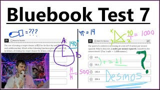 Bluebook Test 7 -- Math Modules 1, 2 Easy, 2 Hard