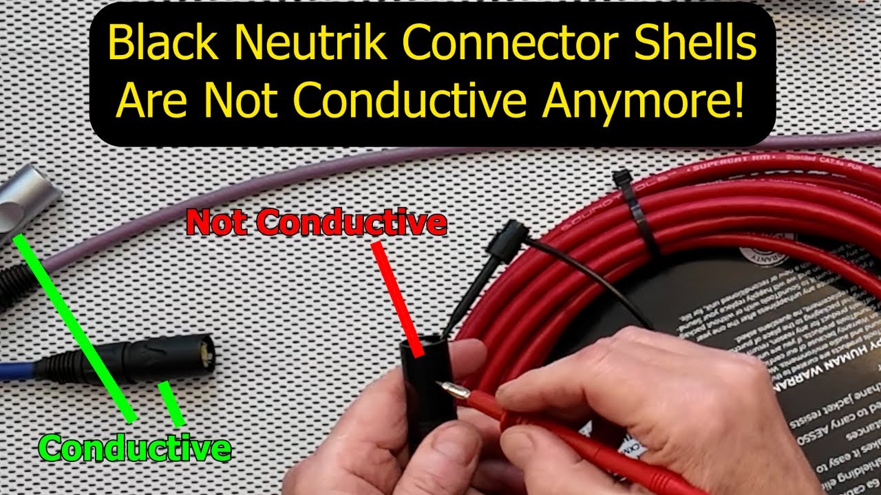 Black Neutrik etherCON Shells are No Longer Conductive!