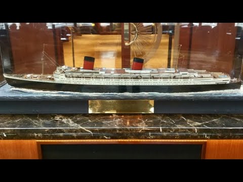 Thumbnail for Cunard's History displayed, a beautiful model of Queen Elizabeth  (1940 )