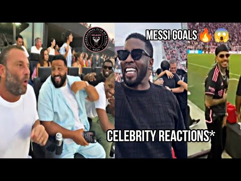 Celebrity & Fans go Crazy for Messi Goals Vs Atlanta ft Djkhaled 😱🔥
