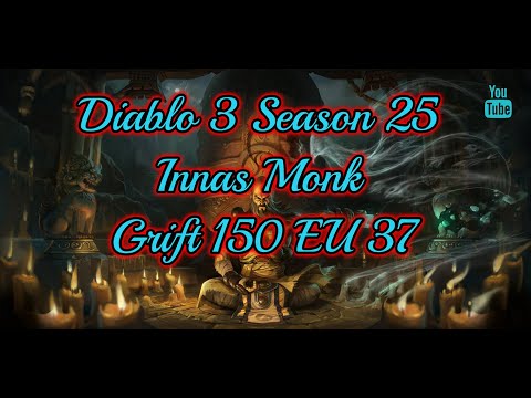 Diablo 3 Season 25 Innas Monk Grift 150 EU 37