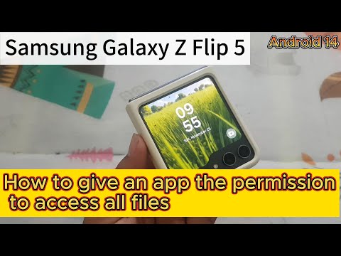Samsung Galaxy Z Flip 5: How to give an app the permission to access all files (Android 14)