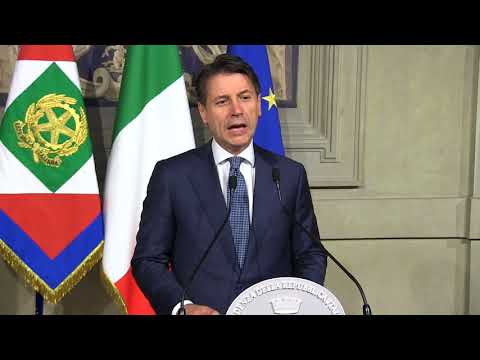 Il primo discorso del premier incaricato Giuseppe Conte