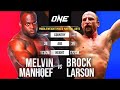 Full Fight MELVIN MANHOEF VS BROCK LARSON ONE Fighting Championship 8