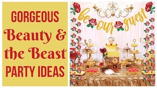 Beautiful Beauty & the Beast Party Ideas and Supplies