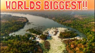 🇱🇦WIDEST WATERFALL IN THE WORLD 4000 Islands Laos 2024 🇱🇦