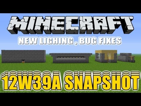ToZaTop - Minecraft 12W39A Snapshot Update New Lighting, Bug Fixes