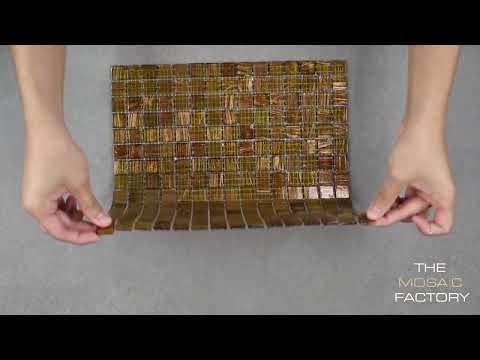 The Mosaic Factory Amsterdam Gold mozaïektegel 2x2cm - Amber