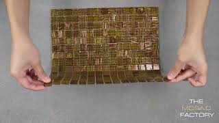 The Mosaic Factory Amsterdam Gold mozaïektegel 2x2cm - Amber