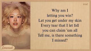 Download lagu ROSÉ vampirehollie Lyrics mp3 Download lagu ROSÉ vampirehollie Lyrics mp3