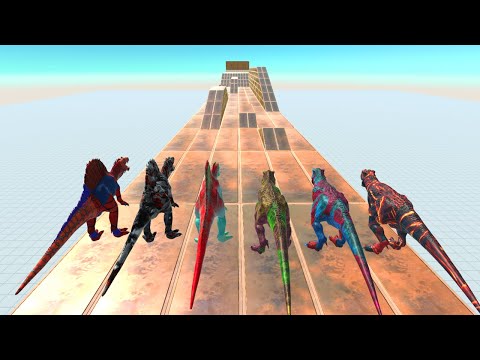 Dinosaur Speed Race get a Pig - Animal Revolt Battle Simulator