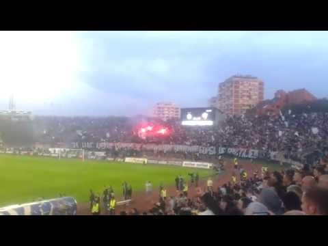 Partizan - Crvena Zvezda 26.4.14: Drincic goal and supporter madness