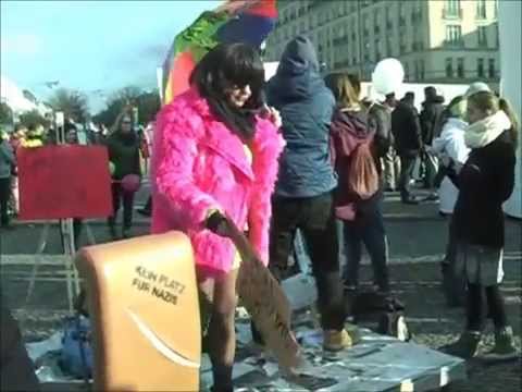 kein platz für nazis! unterwegs mit frieda von wegen zum fest der vielfalt am 1.2.2015
