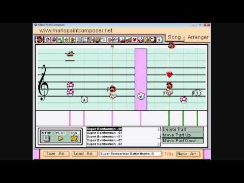 Battle Theme [Jun Chikuma] ~ Super Bomberman on Mario Paint