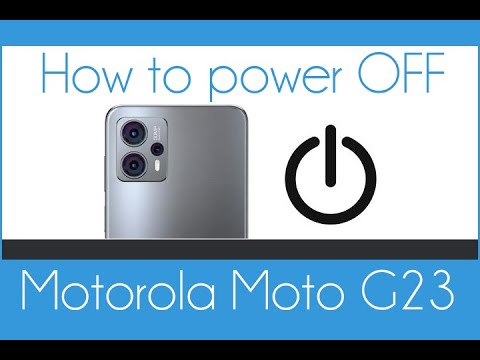 How to shut down Motorola Moto G23