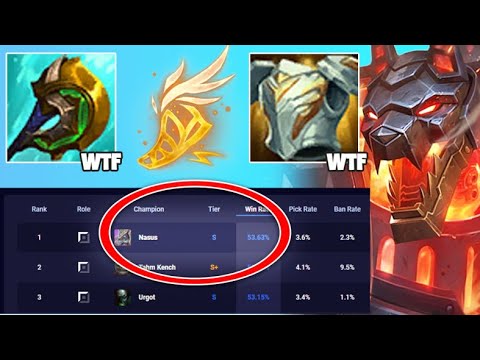 NASUS... NO BUFFS BUT #1 RANKED TOP LANER NOW!? NASUS TOP GAMEPLAY! League of Legends