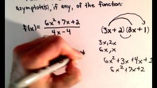 Zeros and Vertical Asymptotes of a Rational Function