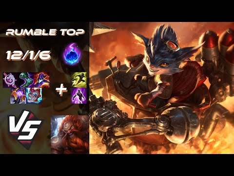 TOP Rumble vs Gragas - EU Challenger Patch 25.S1.6