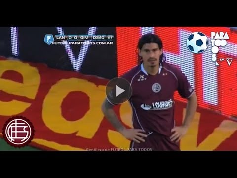 El increíble gol que perdió Blanco. Lanús 0 - Gimnasia 0. Fecha 17. Torneo Inicial 2013. FPT