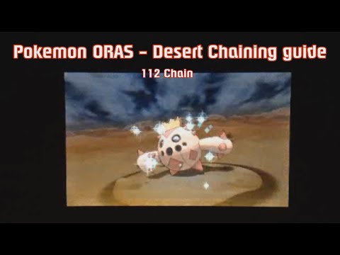 Pokemon ORAS - DexNav Desert chaining & Shiny Cacnea