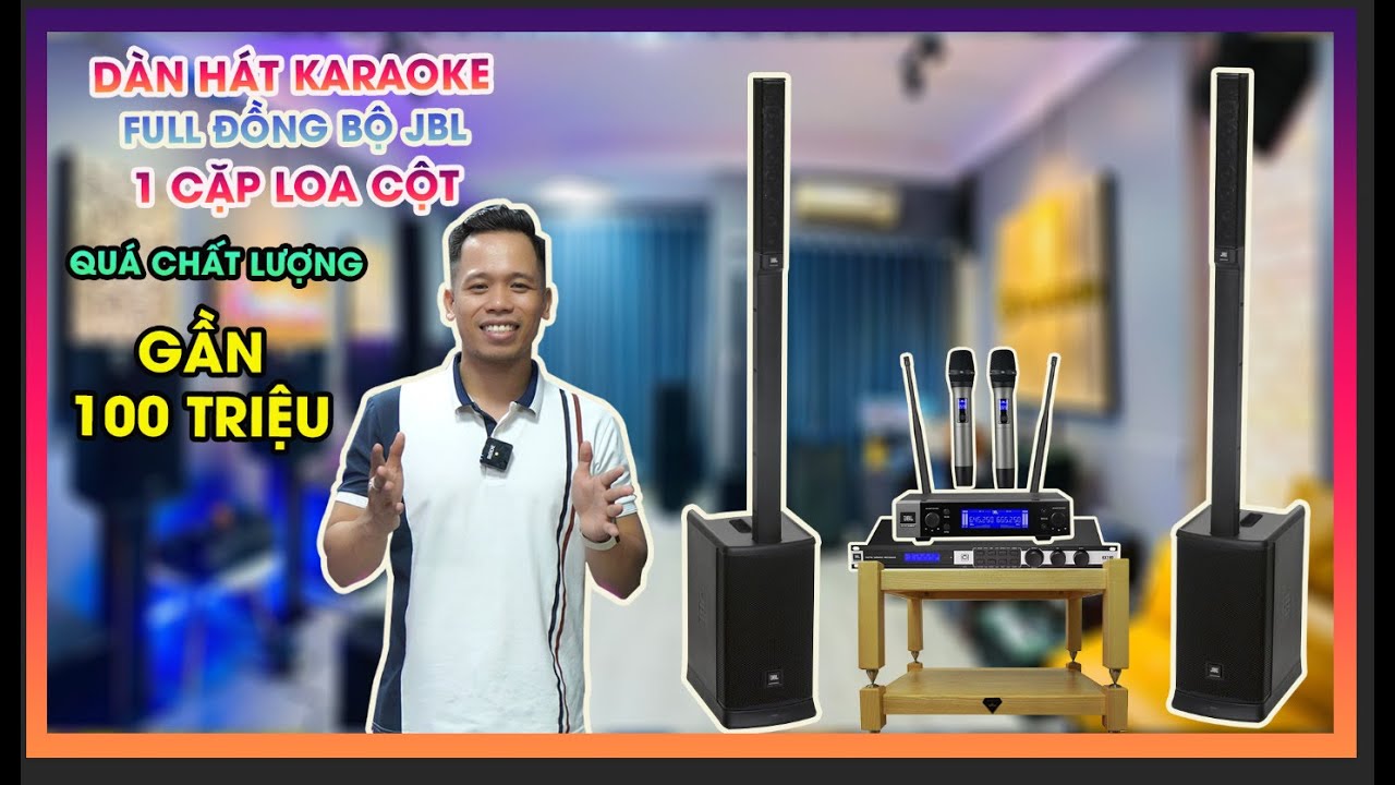 Dàn Karaoke TH08 Loa Cột JBL EON ONE MK2 + Vang số KX180A + Micro Jbl Vm200