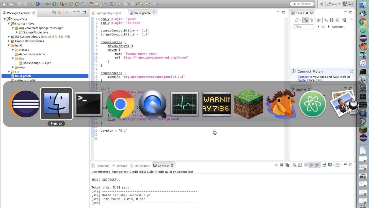 Getting starting with Sponge Forge tutorial