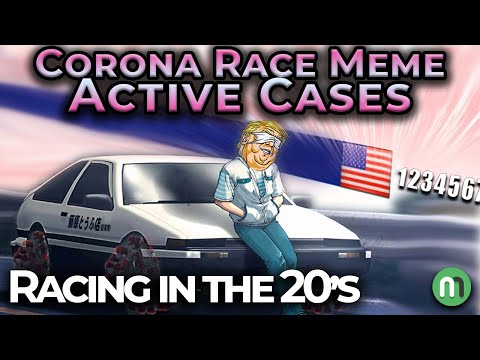 [V7?] Corona Race Meme - "Racing in the 20's" | Active Cases by Country