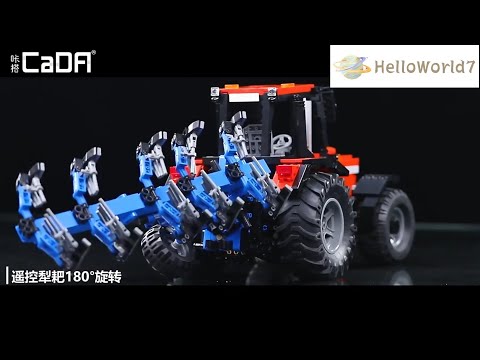 #helloworld7#1675+PCS CaDA Assemble Farm Tractor Model#models cars#rc car#farm vehicle