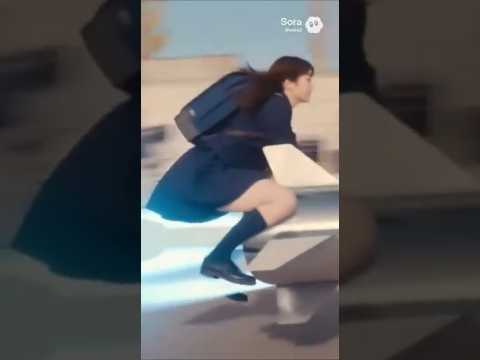 ロケットで通学する女子高生