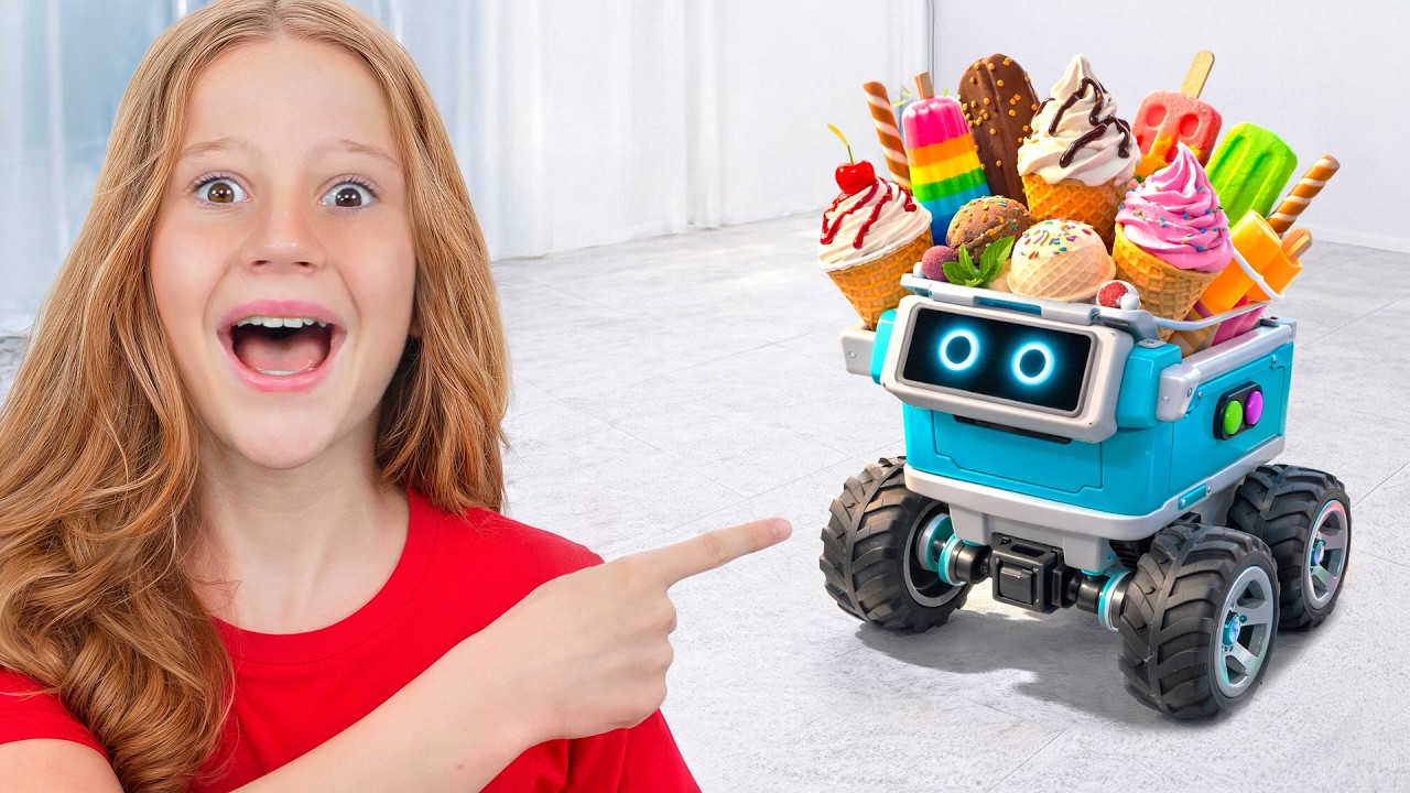 Nastya and friends at the trampoline park