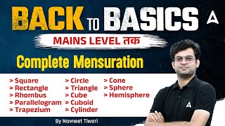 Complete Mensuration in One Video | Bank Exams 2024 | Quant By Navneet Sir