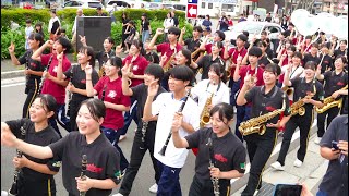 習志野高等学校奏楽部 パレード ミニコンサート ＠富士山河口湖音楽祭2025　250816