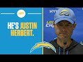 Chargers HC Brandon Staley PRAISES QB Justin Herbert after loss to Chiefs I FULL INTERVIEW