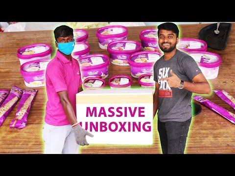 1999₹ Rupees UNBOXING !! DAILY FRESH ICE CREAMS !! Healthy & Natural