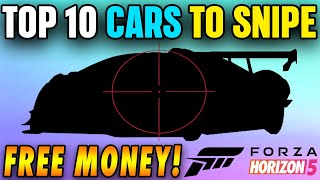 NEW Top 10 BEST Cars To Snipe in Forza Horizon 5 - MAKE 100M CR AN HOUR (2024!)