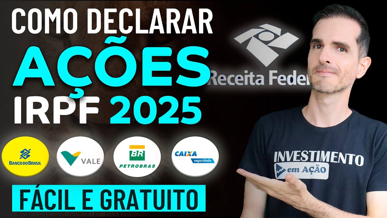 INCOME TAX 2025 | HOW TO DECLARE SHARES, DIVIDENDS, JCP, AVERAGE PRICE... FREE IRPF 2025