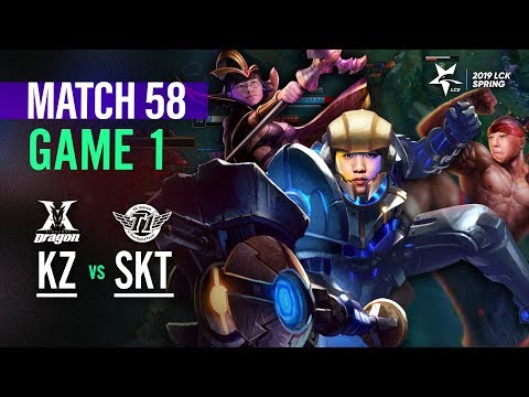 KZ vs SKT Match58 Game1 Highlight | 2019 LCK Spring