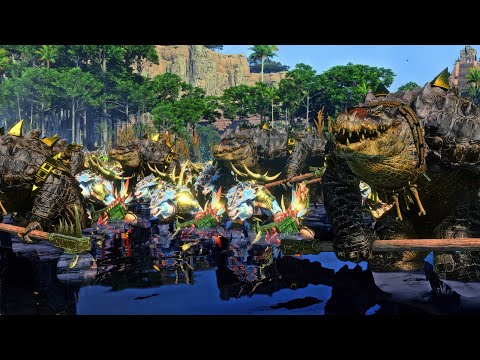 Beastmen Vs Lizardmen | 18,000 Unit Cinematic Battle | Total War Warhammer 2