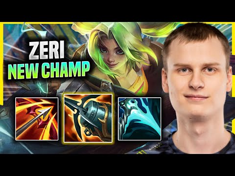 UPSET DESTROYING WITH NEW CHAMPION ZERI! - FNC Upset Plays Zeri ADC vs Jhin! | Season 2022